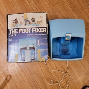 EUC Vintage 1981 Clairol The Foot Fixer Foot Spa W/ Vibrating/Massage/Heat WORKS